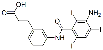 3-[3-[(3-amino-2,4,6-triiodo-benzoyl)amino]phenyl]propanoic acid CAS#: 22708-47-0