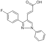 3-[3-(4-FLUORO-PHENYL)-1-PHENYL-1H-PYRAZOL-4-YL]-ACRYLIC ACID CAS#: 108446-72-6