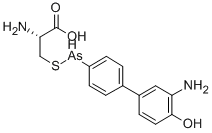 3-(((3-Amino-4-hydroxyphenyl)phenylarsino)thio)alanine CAS#: 102516-61-0