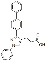 3-(3-BIPHENYL-4-YL-1-PHENYL-1H-PYRAZOL-4-YL)-ACRYLIC ACID CAS#: 108446-76-0