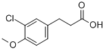 3-(3-CHLORO-4-METHOXYPHENYL)PROPIONIC A& CAS#: 1857-56-3