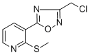 3-[3-(CHLOROMETHYL)-1,2,4-OXADIAZOL-5-YL]-2-(METHYLTHIO)PYRIDINE CAS#: 252914-65-1