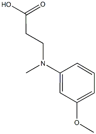 3-[(3-METHOXY-PHENYL)-METHYL-AMINO]-PROPIONIC ACID CAS#: 14055-88-0
