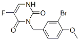 3-[(3-bromo-4-methoxy-phenyl)methyl]-5-fluoro-1H-pyrimidine-2,4-dione CAS#: 102613-16-1