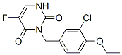 3-[(3-chloro-4-ethoxy-phenyl)methyl]-5-fluoro-1H-pyrimidine-2,4-dione CAS#: 102613-21-8