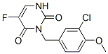3-[(3-chloro-4-methoxy-phenyl)methyl]-5-fluoro-1H-pyrimidine-2,4-dione CAS#: 102613-23-0