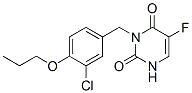 3-[(3-chloro-4-propoxy-phenyl)methyl]-5-fluoro-1H-pyrimidine-2,4-dione CAS#: 102613-24-1