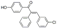 3-(3-chlorophenyl)-1-(4-hydroxyphenyl)-2-phenyl-prop-2-en-1-one CAS#: 24845-45-2