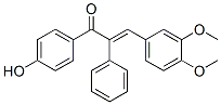 3-(3,4-dimethoxyphenyl)-1-(4-hydroxyphenyl)-2-phenyl-prop-2-en-1-one CAS#: 24845-11-2