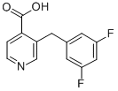 3-((3,5-Difluorophenyl)methyl)-4-pyridinecarboxylicacid CAS#: 211679-02-6