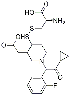 3-[[(3Z)-3-(CarboxyMethylene)-1-[2-cyclopropyl-1-(2-fluorophenyl)-2-oxoethyl]-4-piperidinyl]dithio]-L-alanine CAS#: 239466-86-5