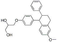 3-[4-(1,2,3,4-Tetrahydro-6-methoxy-2-phenylnaphthalen-1-yl)phenoxy]-1,2-propanediol CAS#: 22845-61-0