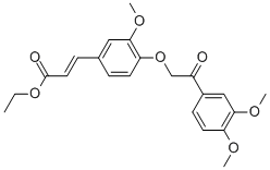 3-[4-[2-(3,4-DIMETHOXYPHENYL)-2-OXOETHOXY]-3-METHOXYPHENYL]-2-PROPENOIC ACID ETHYL ESTER CAS#: 27702-45-0