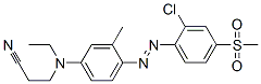 3-[[4-[[2-chloro-4-(methylsulphonyl)phenyl]azo]-3-methylphenyl]ethylamino]propiononitrile CAS#: 12223-30-2