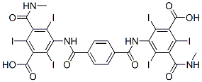 3-[[4-[[3-carboxy-2,4,6-triiodo-5-(methylcarbamoyl)phenyl]carbamoyl]benzoyl]amino]-2,4,6-triiodo-5-(methylcarbamoyl)benzoic acid CAS#: 13013-78-0