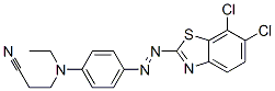 3-[[4-[(6,7-dichlorobenzothiazol-2-yl)azo]phenyl]ethylamino]propiononitrile CAS#: 25150-28-1