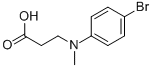 3-[(4-BROMOPHENYL)(METHYL)AMINO]PROPANOIC ACID CAS#: 111606-79-2