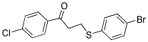3-[(4-BROMOPHENYL)SULFANYL]-1-(4-CHLOROPHENYL)-1-PROPANONE CAS#: 270086-96-9