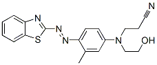 3-[[4-[(Benzothiazol-2-yl)azo]-3-methylphenyl](2-hydroxyethyl)amino]propanenitrile CAS#: 25473-34-1