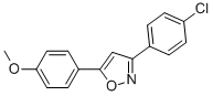 3-(4-Chlorophenyl)-5-(4-methoxyphenyl)isoxazole CAS#: 24097-19-6