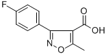 3-(4-FLUOROPHENYL)-5-METHYL-4-ISOXAZOLECARBOXYLIC ACID CAS#: 1736-21-6