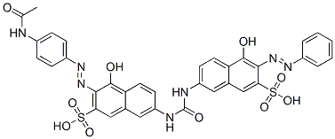 3-[(4-acetamidophenyl)azo]-4-hydroxy-7-[[[[5-hydroxy-6-(phenylazo)-7-sulpho-2-naphthyl]amino]carbonyl]amino]naphthalene-2-sulphonic acid CAS#: 25188-34-5