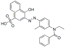 3-[[4-(benzoylethylamino)-2-methylphenyl]azo]-4-hydroxynaphthalene-1-sulphonic acid CAS#: 25317-22-0
