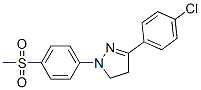 3-(4-chlorophenyl)-4,5-dihydro-1-[4-(methylsulphonyl)phenyl]-1H-pyrazole CAS#: 14295-72-8