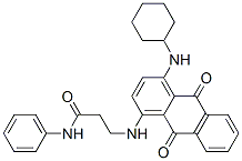 3-[[4-(cyclohexylamino)-9,10-dihydro-9,10-dioxoanthryl]amino]-N-phenylpropionamide CAS#: 24464-64-0