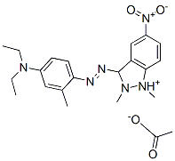 3-[[4-(diethylamino)-o-tolyl]azo]-1,2-dimethyl-5-nitro-1H-indazolium acetate CAS#: 29926-77-0