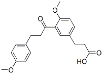 3-[4-methoxy-3-[3-(4-methoxyphenyl)propanoyl]phenyl]propanoic acid CAS#: 13577-08-7