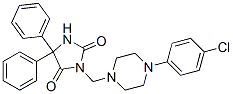 3-[[4-(p-Chlorophenyl)-1-piperazinyl]methyl]-5,5-diphenyl-2,4-imidazolidinedione CAS#: 21616-31-9