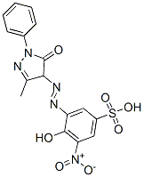 3-[(4,5-dihydro-3-methyl-5-oxo-1-phenyl-1H-pyrazol-4-yl)azo]-4-hydroxy-5-nitrobenzenesulphonic acid CAS#: 24041-30-3
