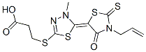 3-[[5-[3-allyl-4-oxo-2-thioxothiazolidin-5-ylidene]-4,5-dihydro-4-methyl-1,3,4-thiadiazol-2-yl]thio]propionic acid CAS#: 24075-57-8