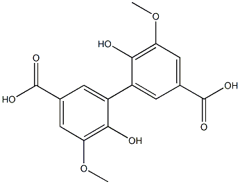 3-(5-carboxy-2-hydroxy-3-methoxy-phenyl)-4-hydroxy-5-methoxy-benzoic a cid CAS#: 2134-90-9
