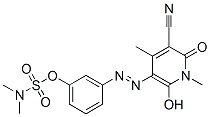 3-[(5-cyano-1,6-dihydro-2-hydroxy-1,4-dimethyl-6-oxo-3-pyridyl)azo]phenyl dimethylsulphamate CAS#: 29333-57-1