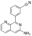 3-(6-Amino-1,7-naphthyridin-8-yl)benzonitrile CAS#: 207279-14-9