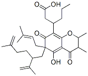 3-[6,7-Dihydro-2,3-dimethyl-4,7-dioxo-5-hydroxy-6-(2-isopropenyl-5-methyl-5-hexenyl)-6-(3-methyl-2-butenyl)chroman-8-yl]hexanoic acid CAS#: 29077-60-9
