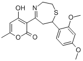 3-[7-(2,4-DIMETHOXYPHENYL)-2,3,6,7-TETRAHYDRO-1,4-THIAZEPIN-5-YL]-4-HYDROXY-6-METHYL-2H-PYRAN-2-ONE CAS#: 257292-29-8