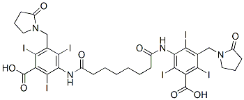 3-[7-[[3-carboxy-2,4,6-triiodo-5-[(2-oxopyrrolidin-1-yl)methyl]phenyl]carbamoyl]heptanoylamino]-2,4,6-triiodo-5-[(2-oxopyrrolidin-1-yl)methyl]benzoic acid CAS#: 26090-49-3