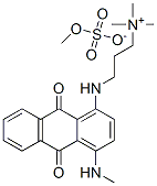 3-[[9,10-dihydro-4-(methylamino)-9,10-dioxo-1-anthryl]aminopropyl]trimethylammonium methyl sulphate CAS#: 14254-18-3