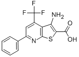 3-AMINO-6-PHENYL-4-(TRIFLUOROMETHYL)THIENO[2,3-B]PYRIDINE-2-CARBOXYLIC ACID CAS#: 104960-56-7