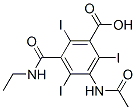 3-Acetylamino-5-(ethylcarbamoyl)-2,4,6-triiodobenzoic acid CAS#: 2281-07-4