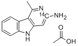 3-Amino-1-methyl-5H-pyrido[4,3-b]indole-3-14C, Acetate CAS#: 210049-15-3