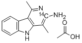 3-Amino-1,4-dimethyl-5H-pyrido[4,3-b]indole-3-14C, Acetate CAS#: 210049-08-4