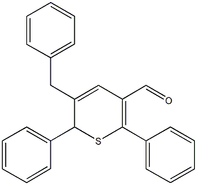 3-BENZYL-2,6-DIPHENYL-2H-THIOPYRAN-5-CARBALDEHYDE CAS#: 13589-13-4