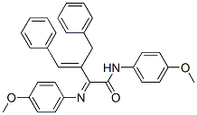 3-Benzyl-2-[(p-methoxyphenyl)imino]-4-phenyl-N-(4-methoxyphenyl)-3-butenamide CAS#: 22851-78-1
