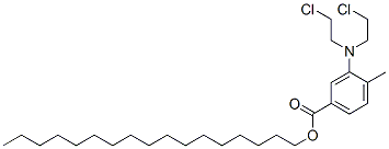 3-[Bis(2-chloroethyl)amino]-p-toluic acid heptadecyl ester CAS#: 21447-82-5
