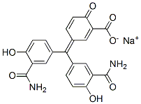 3-[Bis(3-carbamoyl-4-hydroxyphenyl)methylene]-6-oxo-1,4-cyclohexadiene-1-carboxylic acid sodium salt CAS#: 13195-02-3