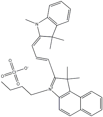 3-Butyl-2-[3-(1,3-dihydro-1,3,3-trimethyl-2H-indol-2-ylidene)-1-propen-1-yl]-1,1-dimethyl-1H-benz[e]indolium perchlorate CAS#: 214706-06-6